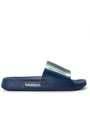 Havaianas Classic Logomania Flip Flops - Blue
