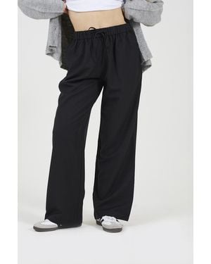 Brave Soul High Waisted Wide Leg Trousers - Black