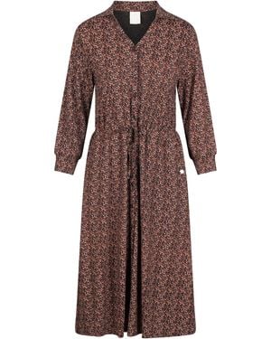 Trespass Ladies Velina Ditsy Floral Dress - Brown