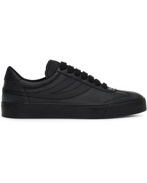 Superga Adult 4834 Club S Swallow Vegan Leather Trainers (Total) - Black