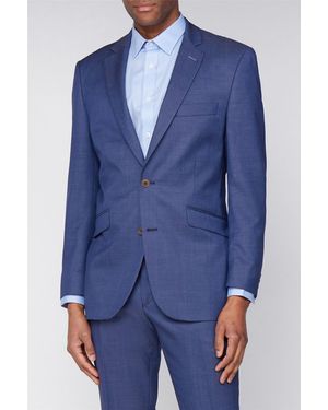 Scott Long Sleeve Regular Suit Jacket - Blue