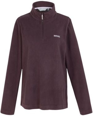 Regatta Great Outdoors /Ladies Sweetheart 1/4 Zip Fleece Top (Deep Plum) - Purple