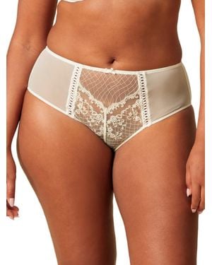 Gossard Lacage High Waist Brief - White