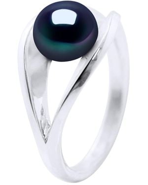 Ateliers Saint Germain Ring Real Cultured Freshwater Pearl Bonton 8-9 Mm - Blue