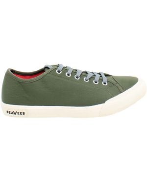 Seavees Army Issue Low Standard Plimsolls - Green
