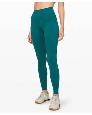 lululemon Emerald Wunder Under Hr Nulux Tight 25" Crop Legging - Green