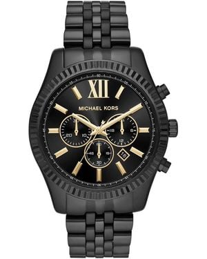 Michael Kors Lexington Mk8603 Chronograph Dial Watch Stainless Steel - Black