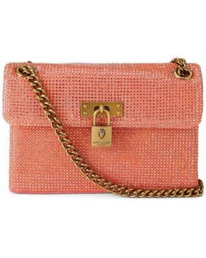 Kurt Geiger Fabric Mini Brixton Bag - Pink