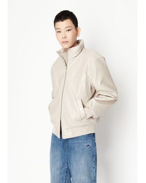 ARMANI EXCHANGE Bomber Jacket - White