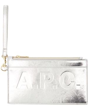 A.P.C. Markt Clutch Tas - Wit