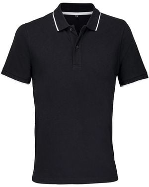 Sol's Adult Palermo Polo Shirt - Black