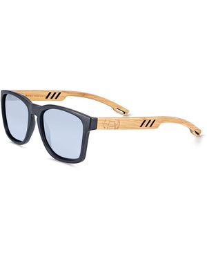 Earth Wood Haven Polarized Sunglasses - Blue