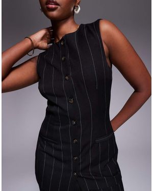 ASOS Longline Co-Ord Waistcoat - Black
