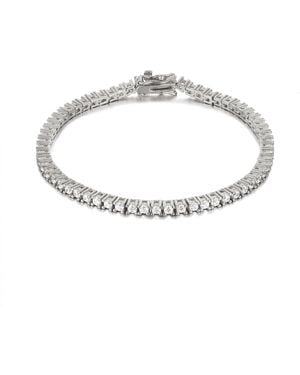 SEOL + GOLD Sterling Cz Tennis Bracelet - Metallic