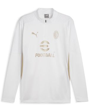 PUMA Ac Milan Training Quarter-Zip Top - White