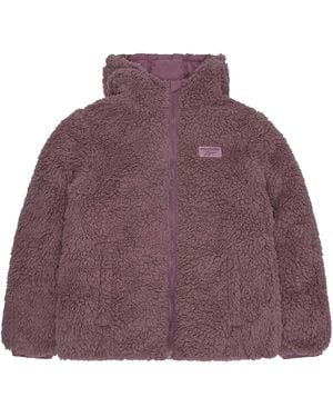 Reebok Ladies Sherpa Reversible Puffer Jacket (Dusty) - Purple