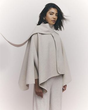 River Island Cape Scarf - Grey