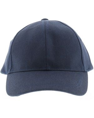 Ted Baker Baseball Hat Mxh Monei Cap Adjustable Strap Branding To Back Cotton - Blue