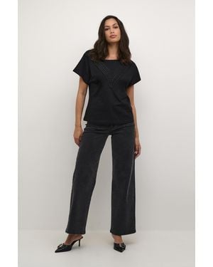 Kaffe T-Shirt Loose Fit Deep - Black