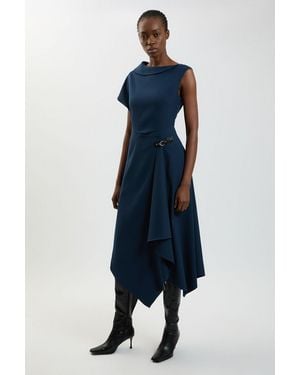 Karen Millen Tailored Dress - Blue