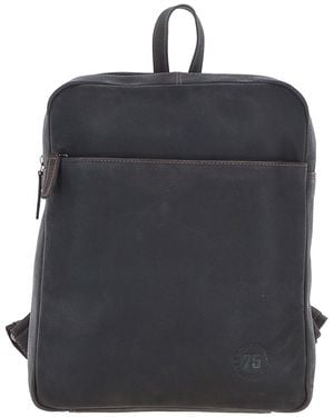 Leather Company 'Brussels' Real Backpack With Multiple Pockets - Black