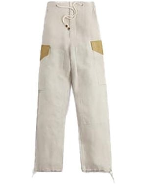Nicholas Daley Wax Cotton Cargo - Natural