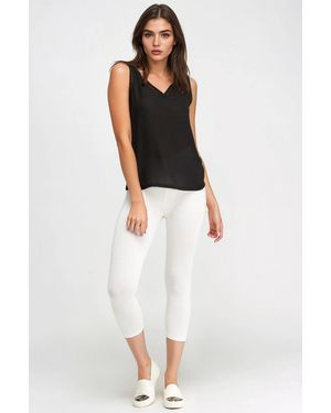 Secret Label Crop Leggings Cotton - White