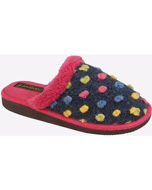 Sleeper Donna Mule Slippers - Red