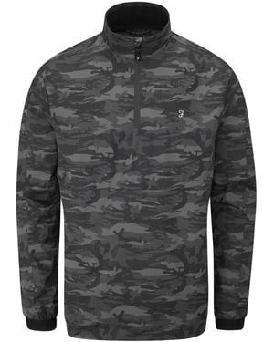 Farah Parker Camouflage Showerproof Jacket - Grey
