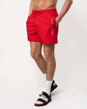 Tommy Hilfiger Medium Drawstring Zwemshorts - Rood