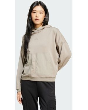 adidas City Escape Hoodie - Natural