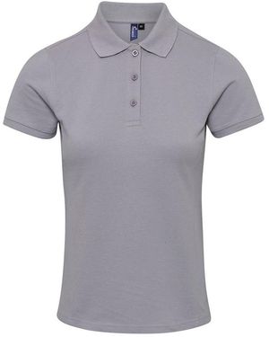 PREMIER Ladies Coolchecker Plus Polo Shirt - Grey
