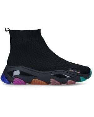 Kurt Geiger Lettie Knit Sock Trainers - Blue