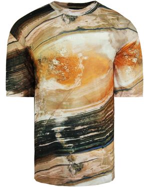 Nicce London Short Sleeve Round Neck Aerial Overize T-Shirt 211 1 09 13 0346 - Multicolour