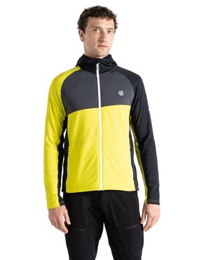 Dare 2b Touring Hooded Stretch Full Zip Jacket (Neon Spring/ - Yellow
