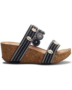 b.soleful Lurina Sandals Faux Leather - Black