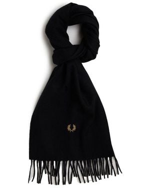 Fred Perry Lambswool Scarf - Black