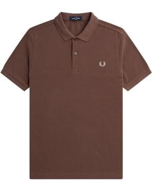 Fred Perry Classic Brick Polo Shirt - Brown