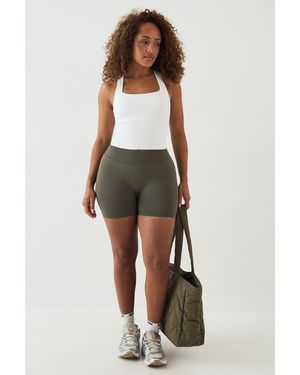 DSGN Studio Sport Contour Seamless Scrunch Bum Short - Green