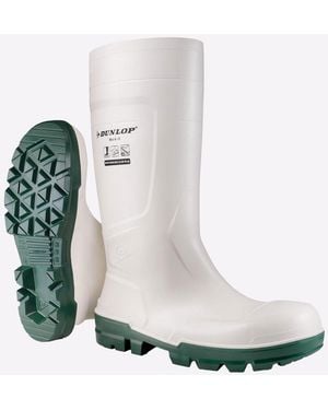 Dunlop Work-It Waterproof Safety Wellingtons - White