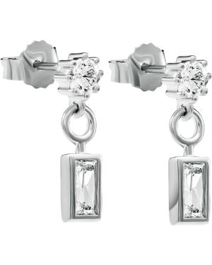 Orphelia 'Madelyn' 925 Sterling Drop Earrings - Metallic