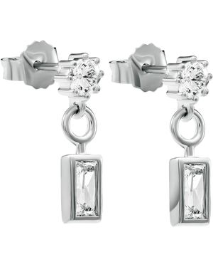 Orphelia 'Madelyn' 925 Sterling Drop Earrings - Metallic