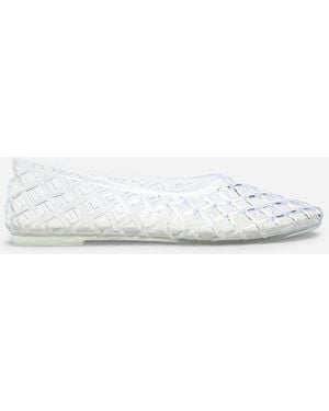 Where's That From Wheres Kori Jelly Ballet Court Shoes - White