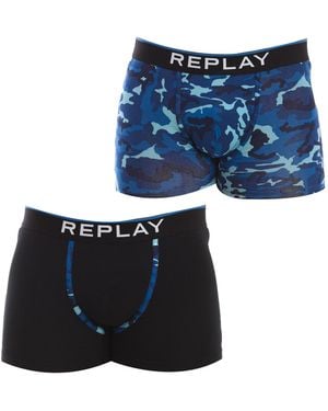Replay Pack-2 Boxers I101196 - Blue
