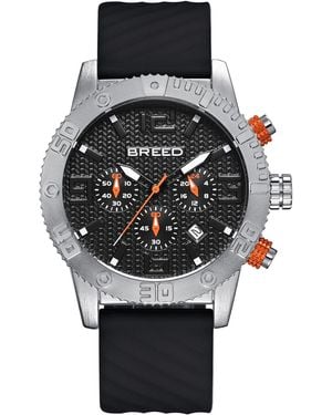 Breed Double Agent Chronograph Watch With Date - Black