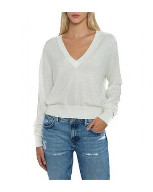 Pepe Jeans Dames Martina Sweater Wit 351626 - Grijs