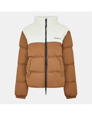 NY Concept Aspen Zipped Pocket Puffer Jacket - Brown