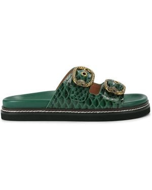Kurt Geiger Mayfair 2 Buckle Sandal Sandals - Green