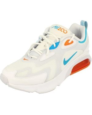 air max 200 white and orange
