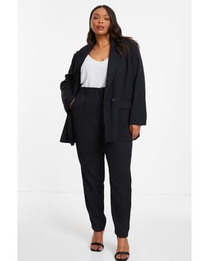 Quiz Curve Tailored Trousers - Black